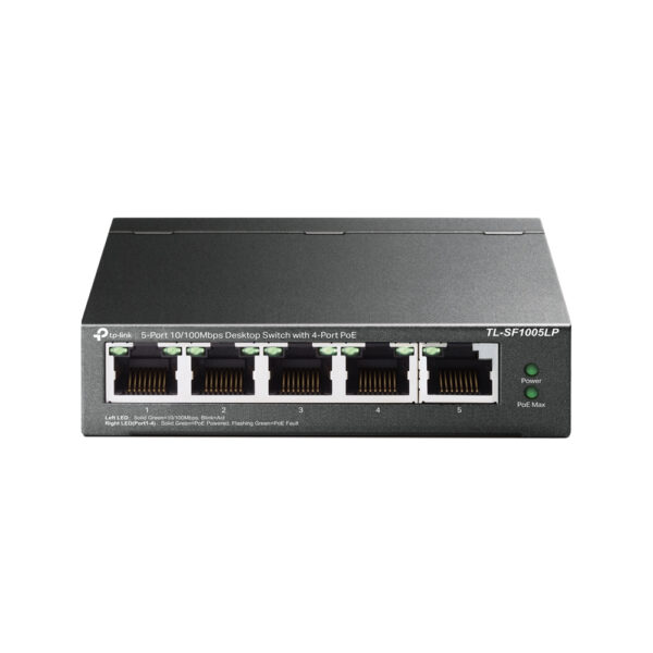 TP-Link 5-Port 10/100Mbps Desktop Switch with 4-Port PoE TP-Link 5-Port 10/100Mbps Desktop Switch with 4-Port PoE