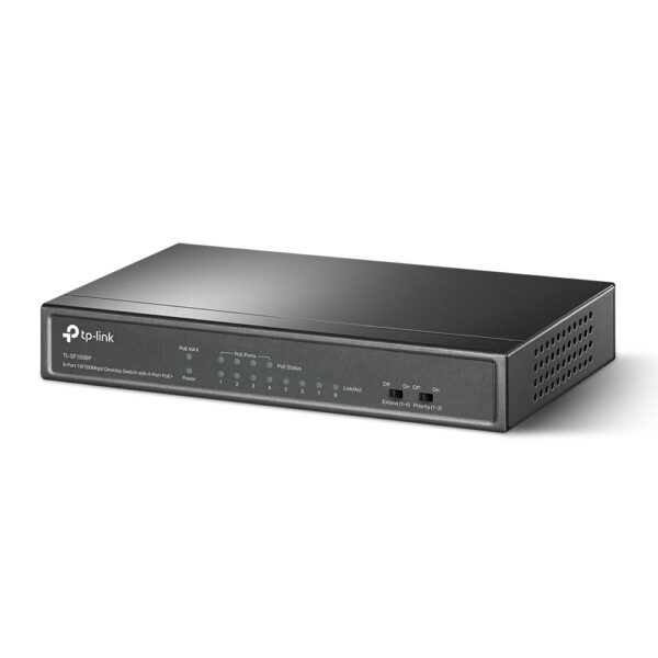 TP-Link 8-Port 10/100Mbps Desktop PoE Switch with 4-Port TP-Link 8-Port 10/100Mbps Desktop PoE Switch with 4-Port