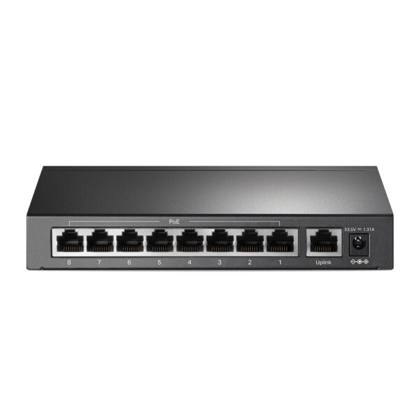 TP-Link 9-Port 10/100Mbps Desktop Switch with 8-Port PoE+ TP-Link 9-Port 10/100Mbps Desktop Switch with 8-Port PoE+