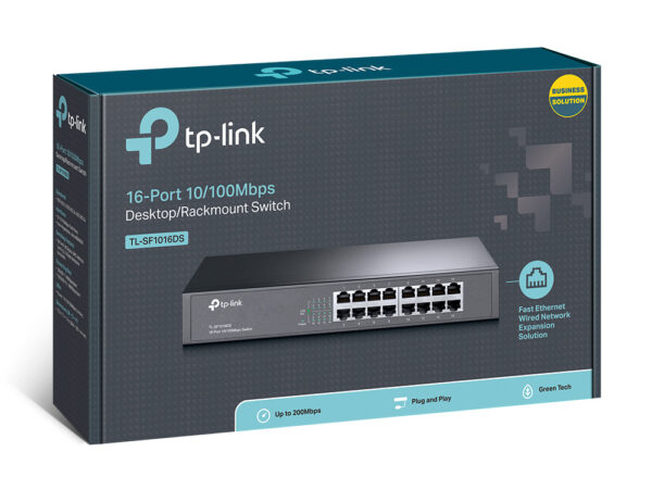 TP-Link 16-Port 10/100Mbps Desktop/Rackmount Network Switch TP-Link 16-Port 10/100Mbps Desktop/Rackmount Network Switch