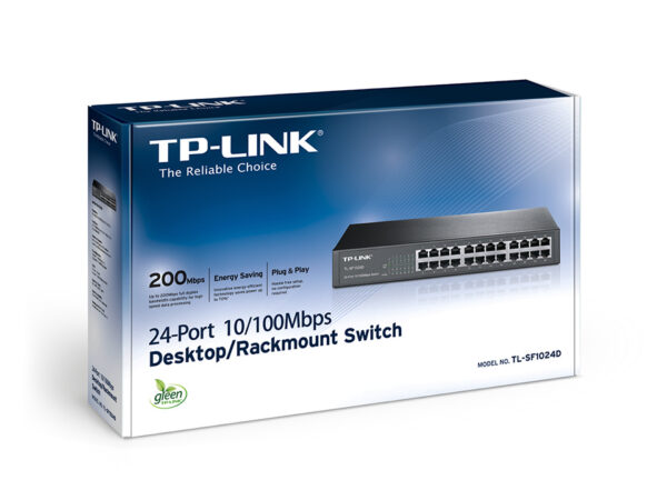 TP-Link 24-port 10/100Mbps Desktop/Rackmount Network Switch TP-Link 24-port 10/100Mbps Desktop/Rackmount Network Switch