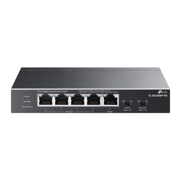TP-Link TL-SG1005P-PD network switch Gigabit Ethernet (10/100/1000) TP-Link TL-SG1005P-PD network switch Gigabit Ethernet (10/100/1000)