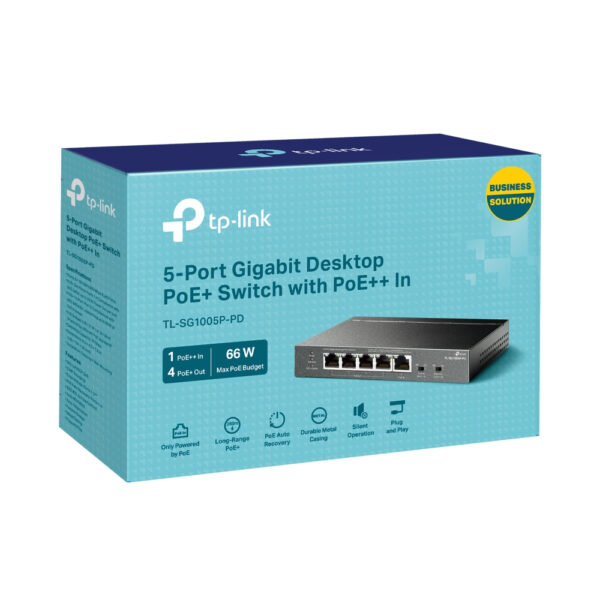 TP-Link TL-SG1005P-PD network switch Gigabit Ethernet (10/100/1000) TP-Link TL-SG1005P-PD network switch Gigabit Ethernet (10/100/1000)