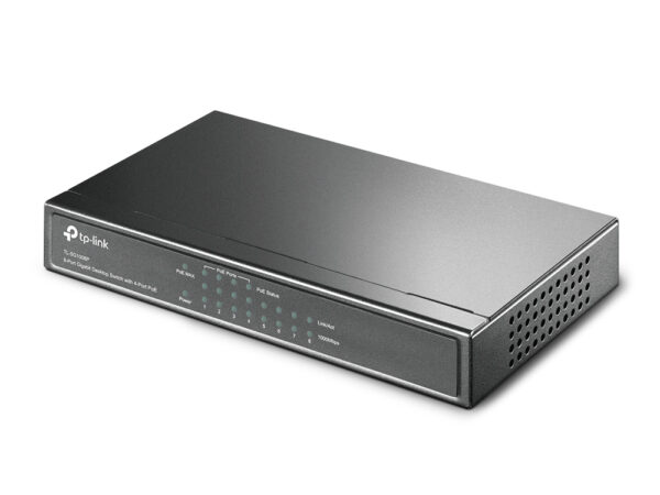 TP-Link 8-Port Gigabit Desktop PoE Switch with 4-Port TP-Link 8-Port Gigabit Desktop PoE Switch with 4-Port
