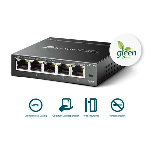 TP-Link 5-Port Gigabit Easy Smart Switch TP-Link 5-Port Gigabit Easy Smart Switch