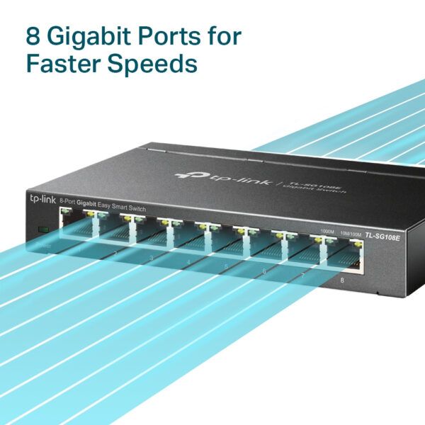 TP-Link 8-Port Gigabit Easy Smart Switch TP-Link 8-Port Gigabit Easy Smart Switch