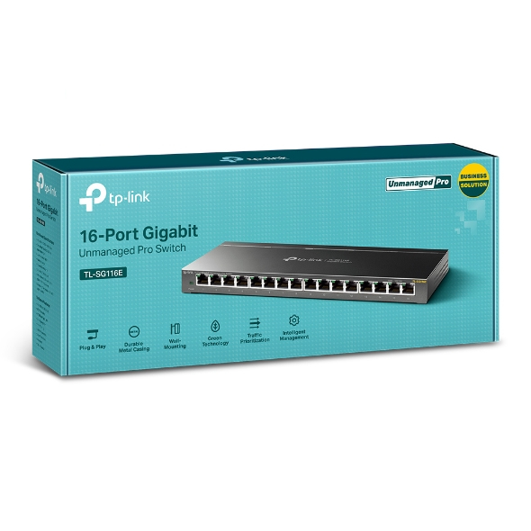 TP-Link 16-Port Gigabit Unmanaged Pro Switch TP-Link 16-Port Gigabit Unmanaged Pro Switch