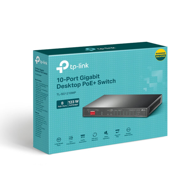 TP-Link TL-SG1210MP network switch Unmanaged Gigabit Ethernet