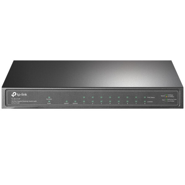 TP-Link 10-Port Gigabit Desktop Switch with 8-Port PoE+ TP-Link 10-Port Gigabit Desktop Switch with 8-Port PoE+