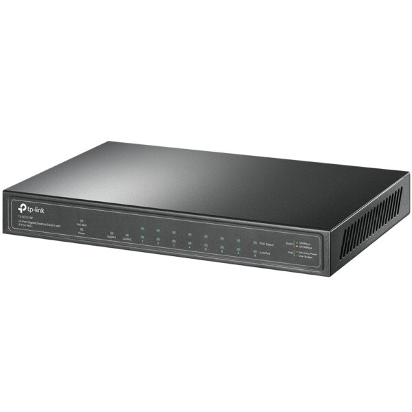 TP-Link 10-Port Gigabit Desktop Switch with 8-Port PoE+ TP-Link 10-Port Gigabit Desktop Switch with 8-Port PoE+