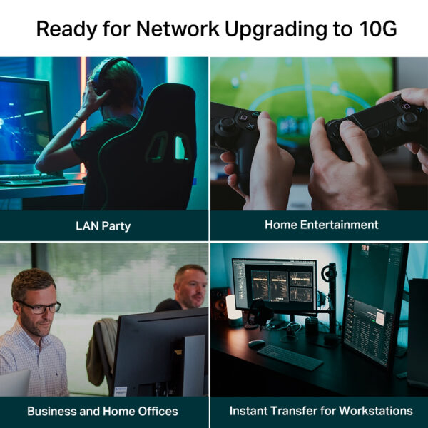 TP-Link 5-Port 10G Desktop Switch TP-Link 5-Port 10G Desktop Switch