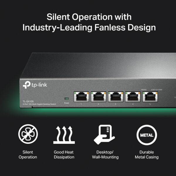 TP-Link 5-Port 10G Desktop Switch TP-Link 5-Port 10G Desktop Switch