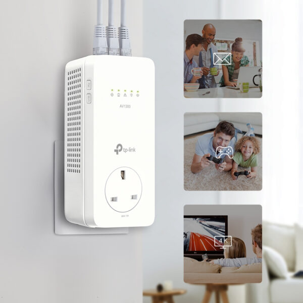 TP-Link AV1300 Gigabit Passthrough Powerline ac Wi-Fi Extender TP-Link AV1300 Gigabit Passthrough Powerline ac Wi-Fi Extender
