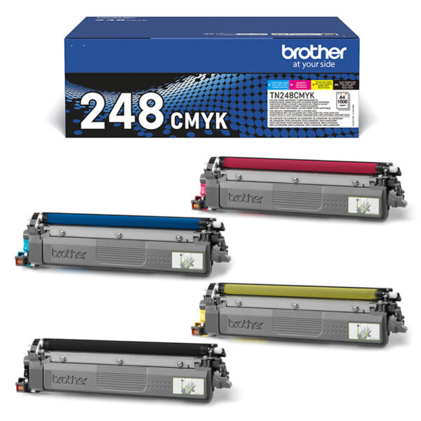 Brother TN-248VAL toner cartridge 4 pc(s) Original Black, Cyan, Brother TN-248VAL toner cartridge 4 pc(s) Original Black, Cyan,