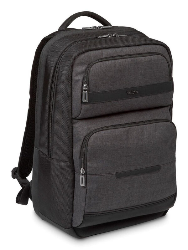 Targus CitySmart backpack Casual backpack Black, Grey Faux leather, Targus CitySmart backpack Casual backpack Black, Grey Faux leather,