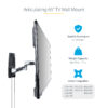 StarTech.com Articulating TV Wall Mount, VESA Wall Mount, Supports 26 StarTech.com Articulating TV Wall Mount, VESA Wall Mount, Supports 26