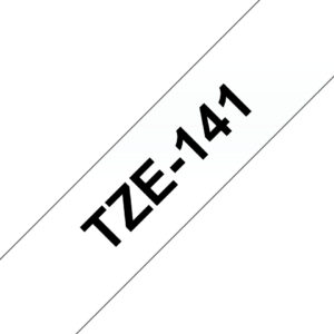 Brother TZE-141 label-making tape Black on transparent Brother TZE-141 label-making tape Black on transparent