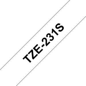 Brother TZE231S label-making tape Black on white TZe Brother TZE231S label-making tape Black on white TZe