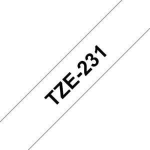 Brother TZE-231 label-making tape Black on white Brother TZE-231 label-making tape Black on white