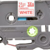 Brother TZE-232 label-making tape Red on white