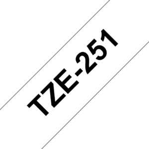 Brother TZE-251 label-making tape Black on white Brother TZE-251 label-making tape Black on white