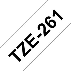 Brother TZE-261 label-making tape Black on white TZ Brother TZE-261 label-making tape Black on white TZ