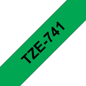Brother TZE-741 label-making tape Black on green TZ Brother TZE-741 label-making tape Black on green TZ
