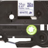 Brother TZE-FA3 label-making tape Blue on white