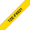 Brother TZE-FX621 label-making tape Black on yellow Brother TZE-FX621 label-making tape Black on yellow