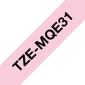 Brother TZEMQE31 label-making tape Black on pink TZe Brother TZEMQE31 label-making tape Black on pink TZe
