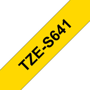 Brother TZE-S641 label-making tape Black on yellow TZ Brother TZE-S641 label-making tape Black on yellow TZ