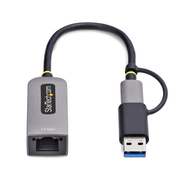 StarTech.com 2.5GbE USB-C to Ethernet Adapter with USB-A Converter, StarTech.com 2.5GbE USB-C to Ethernet Adapter with USB-A Converter,