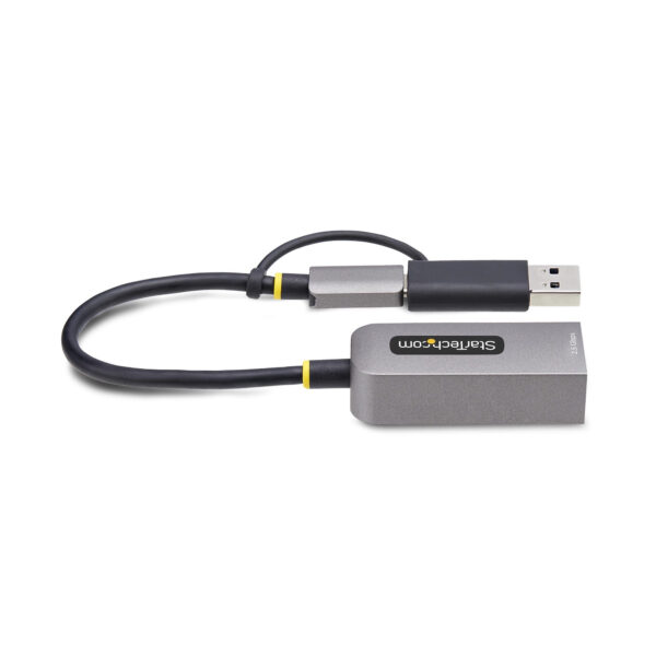 StarTech.com 2.5GbE USB-C to Ethernet Adapter with USB-A Converter, StarTech.com 2.5GbE USB-C to Ethernet Adapter with USB-A Converter,