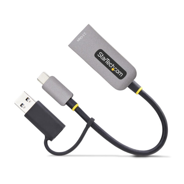 StarTech.com 2.5GbE USB-C to Ethernet Adapter with USB-A Converter, StarTech.com 2.5GbE USB-C to Ethernet Adapter with USB-A Converter,