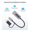 StarTech.com 2.5GbE USB-C to Ethernet Adapter with USB-A Converter, StarTech.com 2.5GbE USB-C to Ethernet Adapter with USB-A Converter,
