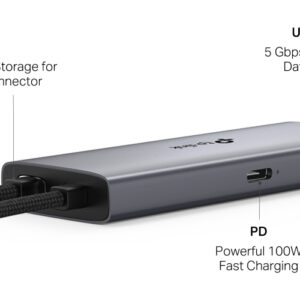 TP-Link UH5020C interface hub USB Type-C 5000 Mbit/s Grey TP-Link UH5020C interface hub USB Type-C 5000 Mbit/s Grey