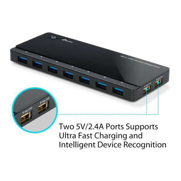 TP-Link UH720 USB 3.2 Gen 1 (3.1 Gen 1) Micro-B 5000 Mbit/s Black TP-Link UH720 USB 3.2 Gen 1 (3.1 Gen 1) Micro-B 5000 Mbit/s Black