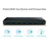 TP-Link UH720 USB 3.2 Gen 1 (3.1 Gen 1) Micro-B 5000 Mbit/s Black TP-Link UH720 USB 3.2 Gen 1 (3.1 Gen 1) Micro-B 5000 Mbit/s Black