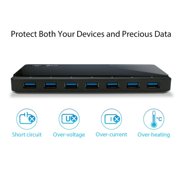 TP-Link UH720 USB 3.2 Gen 1 (3.1 Gen 1) Micro-B 5000 Mbit/s Black TP-Link UH720 USB 3.2 Gen 1 (3.1 Gen 1) Micro-B 5000 Mbit/s Black