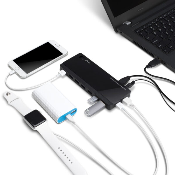 TP-Link UH720 USB 3.2 Gen 1 (3.1 Gen 1) Micro-B 5000 Mbit/s Black TP-Link UH720 USB 3.2 Gen 1 (3.1 Gen 1) Micro-B 5000 Mbit/s Black