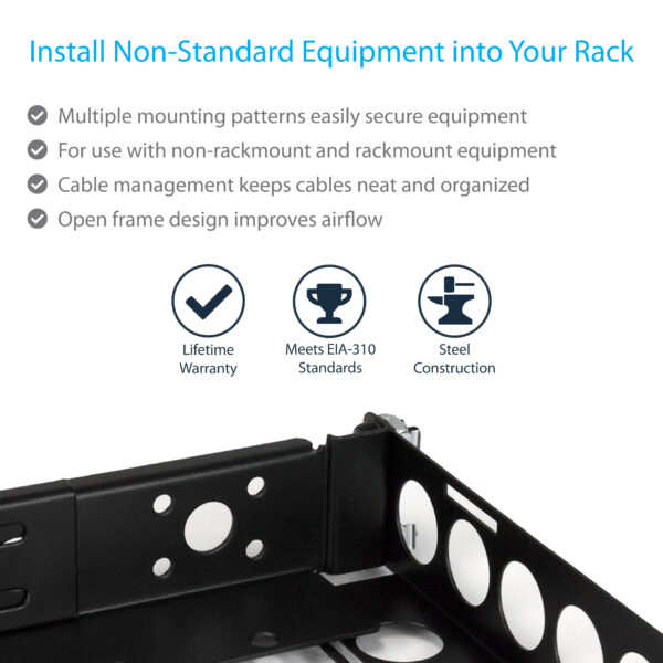 StarTech.com 1U Universal Server Rack Rails, Adjustable Depth Server StarTech.com 1U Universal Server Rack Rails, Adjustable Depth Server
