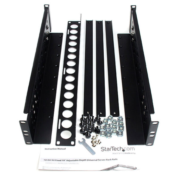 StarTech.com 2U Fixed 19" Adjustable Depth Universal Server Rack Rails StarTech.com 2U Fixed 19" Adjustable Depth Universal Server Rack Rails