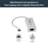 StarTech.com USB-C to Gigabit Network Adapter - White StarTech.com USB-C to Gigabit Network Adapter - White