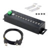 StarTech.com 10-Port Industrial USB 2.0 Hub, Rugged USB Hub w/ESD StarTech.com 10-Port Industrial USB 2.0 Hub, Rugged USB Hub w/ESD