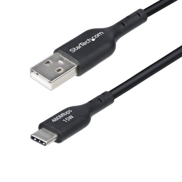 StarTech.com 3ft (1m) USB-A to USB-C Charging Cable, Charge & Sync,