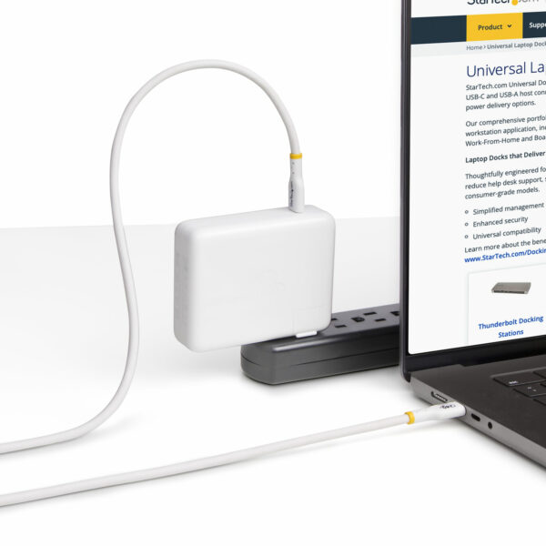 StarTech.com 2m White USB-C Charging Cable, USB-IF Certified USB C StarTech.com 1m White USB-C Charging Cable, USB-IF Certified USB C