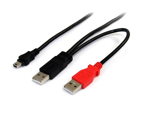 StarTech.com 6 ft USB Y Cable for External Hard Drive - USB A to mini