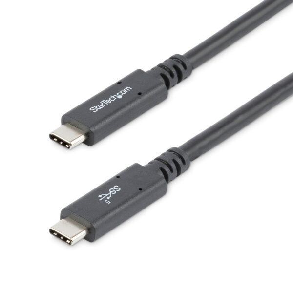 StarTech.com 6 ft (1.8 m) USB C to USB C Cable - 5A, 100W PD 3.0 StarTech.com 6 ft (1.8 m) USB C to USB C Cable - 5A, 100W PD 3.0