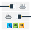 StarTech.com USB-C Cable with Power Delivery (3A) - M/M - 2 m (6 ft.) StarTech.com USB-C Cable with Power Delivery (3A) - M/M - 2 m (6 ft.)