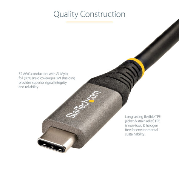 StarTech.com 3ft (1m) USB C Cable 10Gbps - USB-IF Certified USB-C StarTech.com 3ft (1m) USB C Cable 10Gbps - USB-IF Certified USB-C